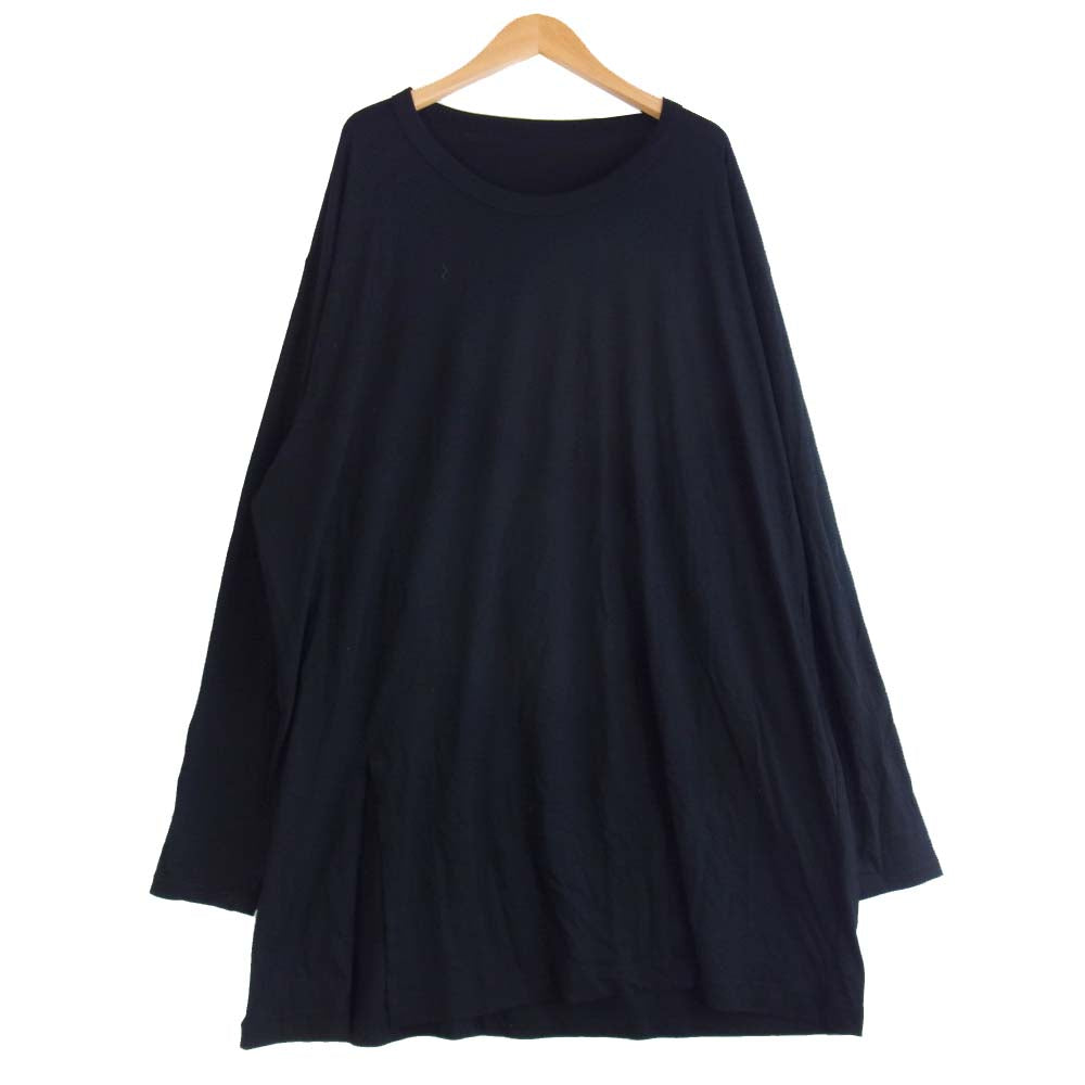 Yohji Yamamoto ヨウジヤマモト GR-T22-046 グラウンドワイ Ground Y Jumbo Long Sleeve ロング スリーブ ジャンボ カットソー ブラック系 3【美品】【中古】