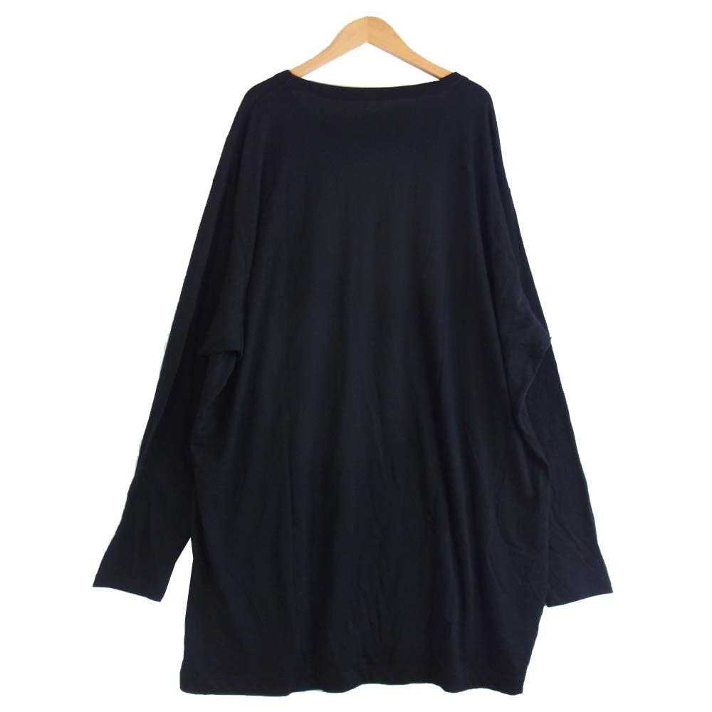 Yohji Yamamoto ヨウジヤマモト GR-T22-046 グラウンドワイ Ground Y Jumbo Long Sleeve ロング スリーブ ジャンボ カットソー ブラック系 3【美品】【中古】