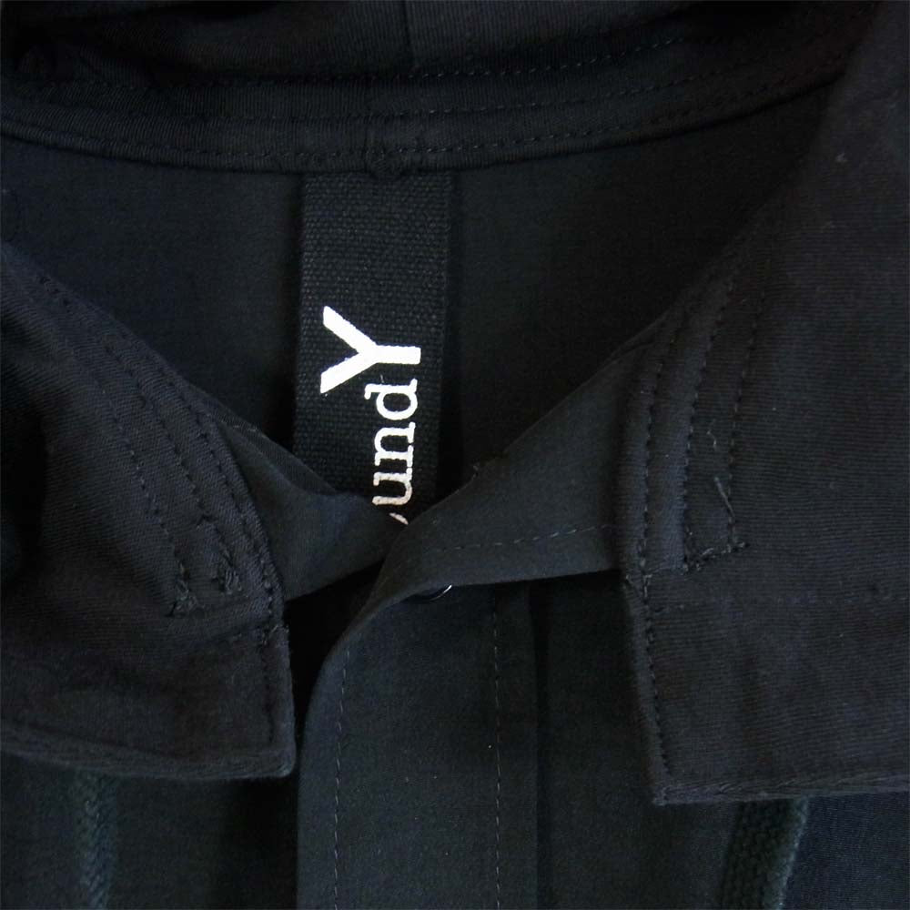 Yohji Yamamoto ヨウジヤマモト GR-B01-803 グラウンドワイ Ground Y フード付き長袖 シャツ ブラック系 3【中古】