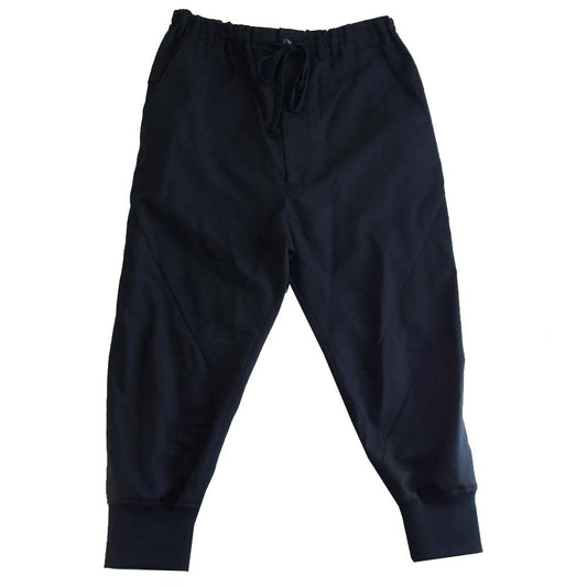 Yohji Yamamoto ヨウジヤマモト GR-P09－100 グラウンドワイ Ground Y T/W Gabardine Darts Rib Pants ダーツ リブ パンツ ブラック系 3【新古品】【未使用】【中古】