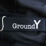 Yohji Yamamoto ヨウジヤマモト GR-P09－100 グラウンドワイ Ground Y T/W Gabardine Darts Rib Pants ダーツ リブ パンツ ブラック系 3【新古品】【未使用】【中古】