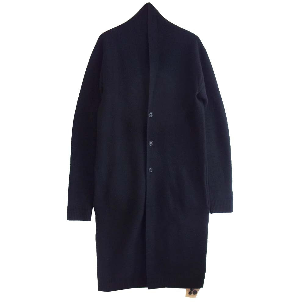 Yohji Yamamoto ヨウジヤマモト 20AW GR-K02-015 グラウンドワイ Ground Y W/Boil Long Gown Knit ロング ガウン ニット カーディガン ブラック系 3【新古品】【未使用】【中古】