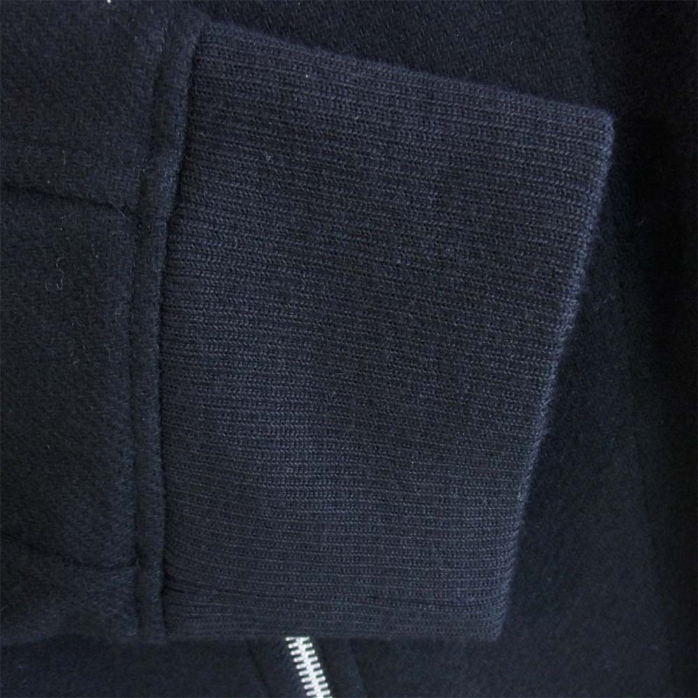 Yohji Yamamoto ヨウジヤマモト GR-B13-102 グラウンドワイ Ground Y Rib long shirt dress ジップ リブ ウール ロング シャツ ブラック系 3【新古品】【未使用】【中古】