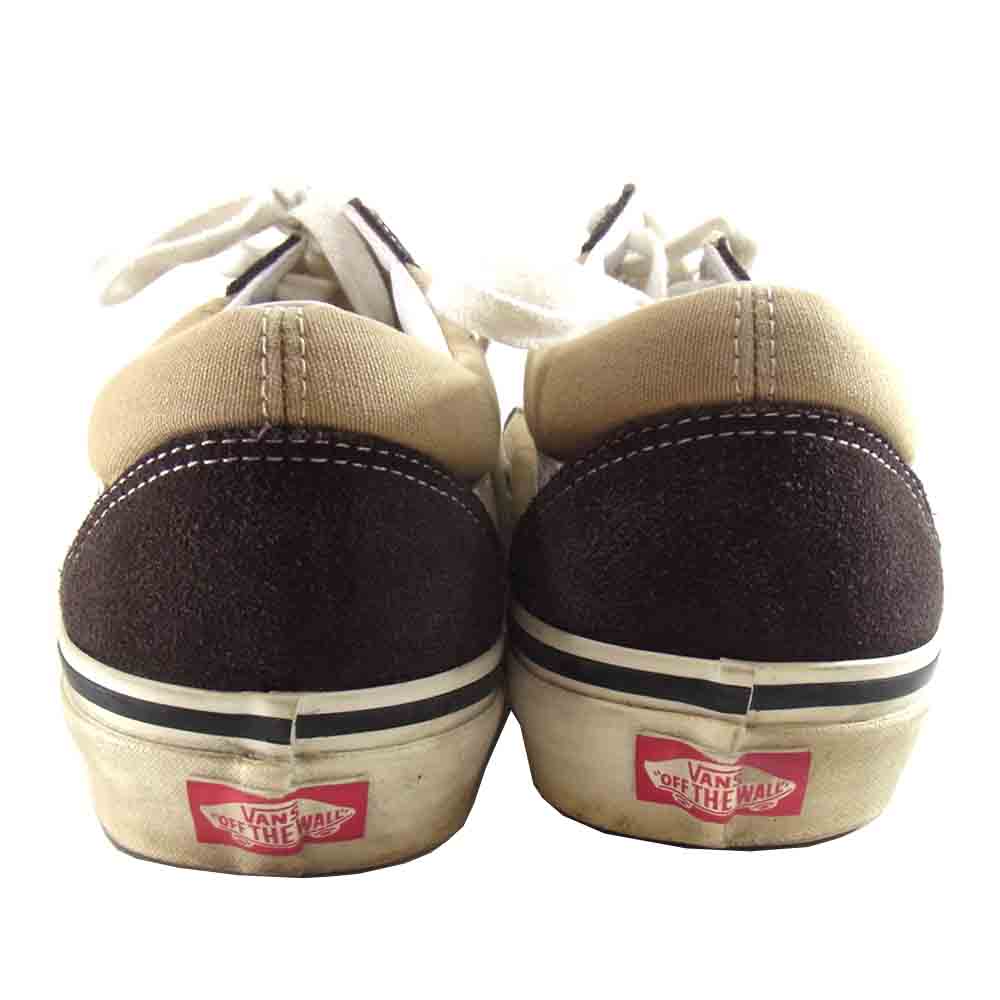 VANS バンズ USA企画 OLD SKOOL DX オールドスクール Style36 ベージュ×ブラウン 28㎝【中古】
