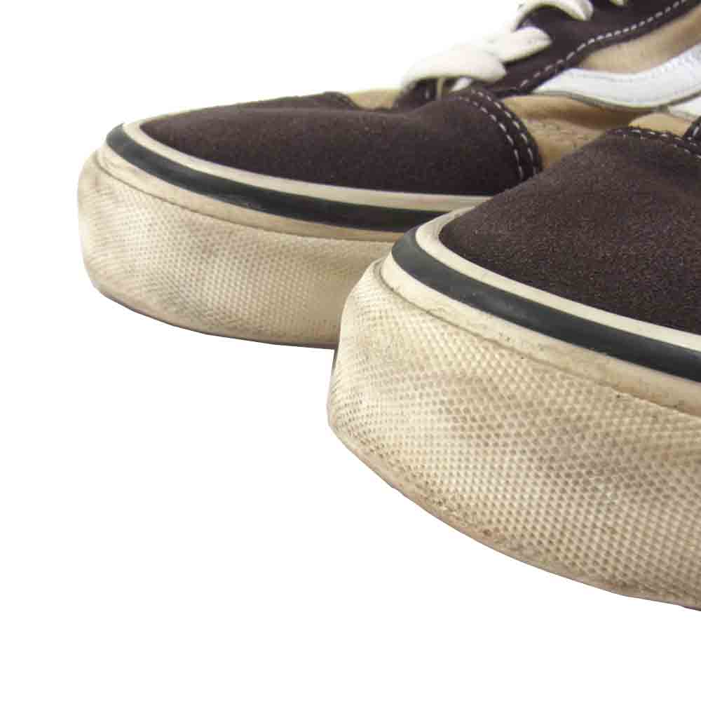 VANS バンズ USA企画 OLD SKOOL DX オールドスクール Style36 ベージュ×ブラウン 28㎝【中古】