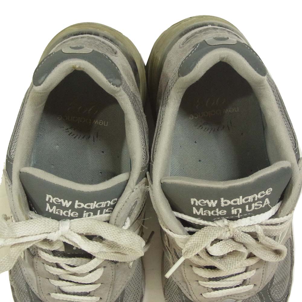 NEW BALANCE ニューバランス USA製 MR993GL スニーカー グレー系 27.5cm【中古】