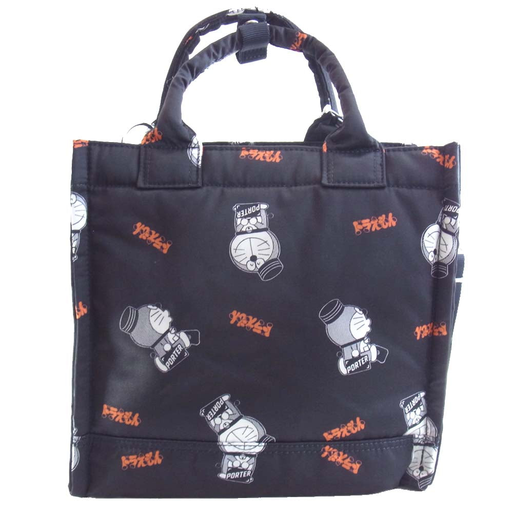 PORTER ポーター ドラえもん トートバッグ 2WAY TOTE BAG ブラック系【新古品】【未使用】【中古】