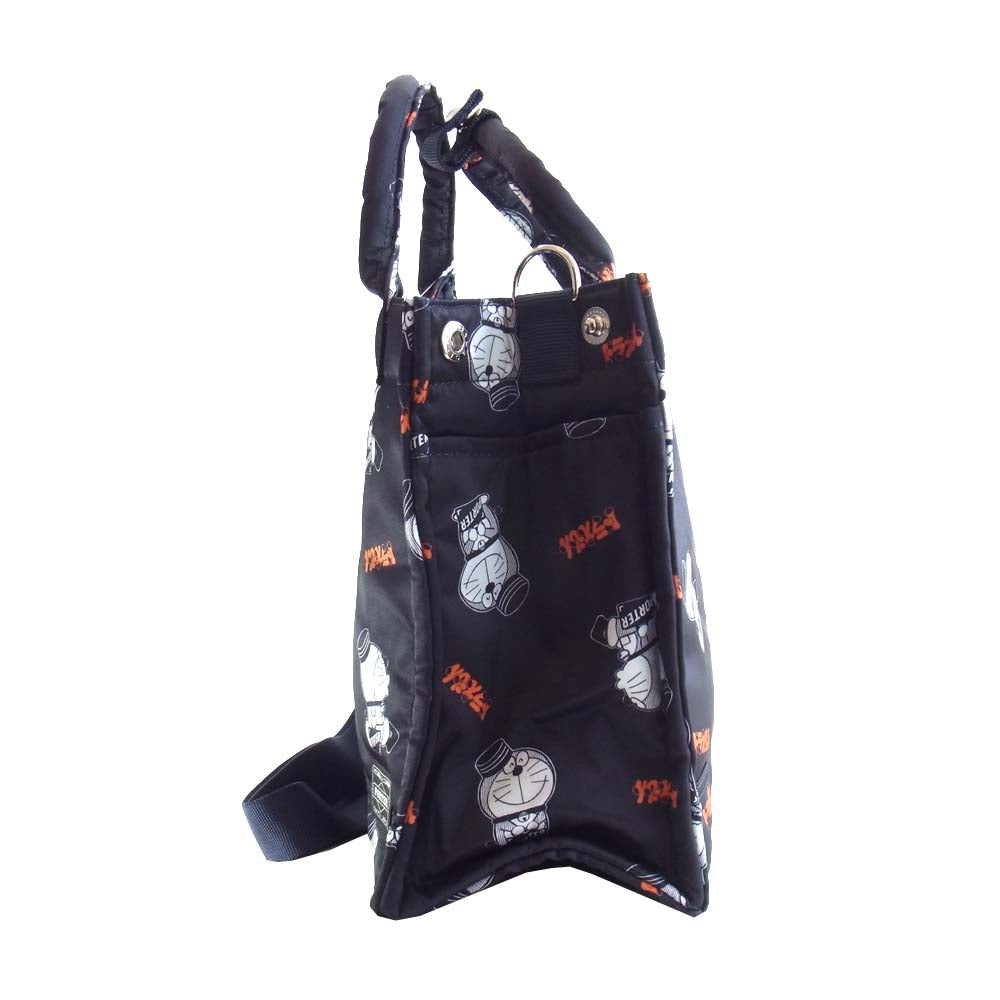 PORTER ポーター ドラえもん トートバッグ 2WAY TOTE BAG ブラック系【新古品】【未使用】【中古】