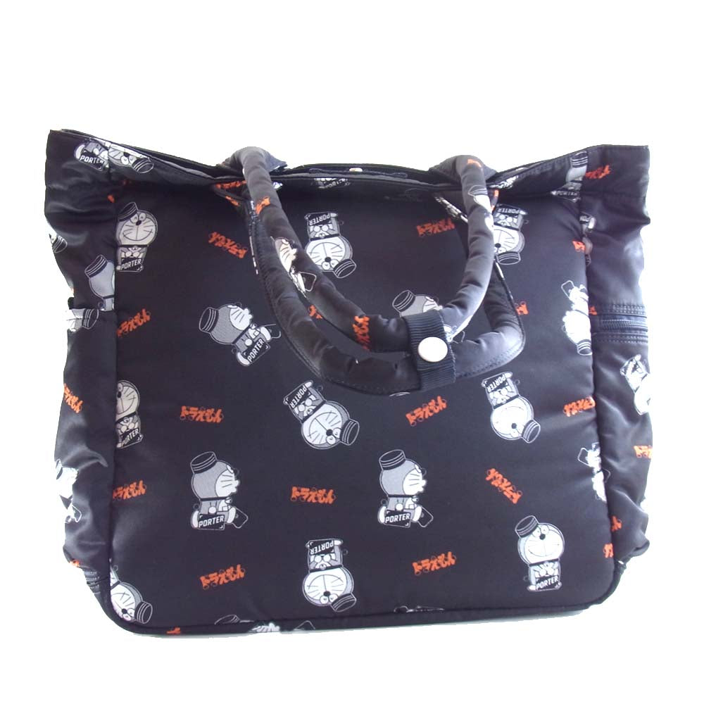 PORTER ポーター ドラえもん トートバッグ TOTE BAG ブラック系【新古品】【未使用】【中古】