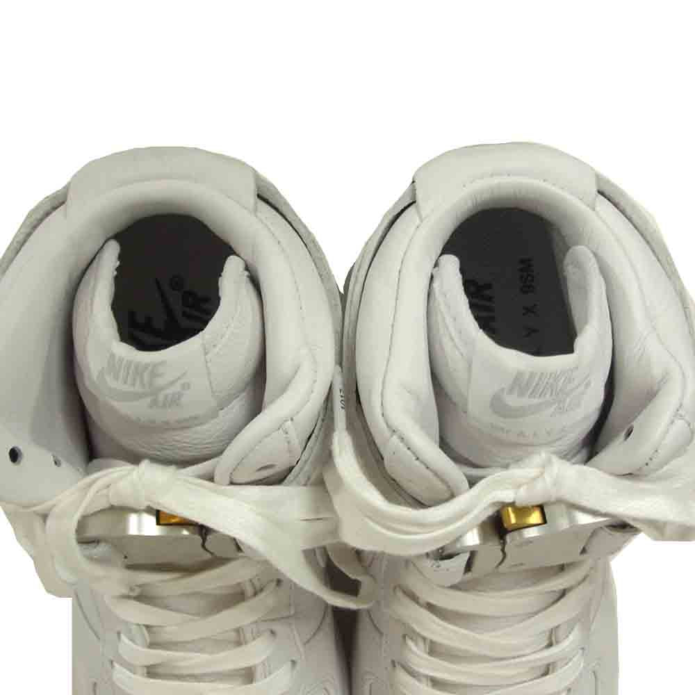 NIKE ナイキ 20AW CQ4018 100 アリクス ALYX AIR FORCE 1 HI エア フォース ハイ スニーカー ホワイト系 25.5cm【新古品】【未使用】【中古】