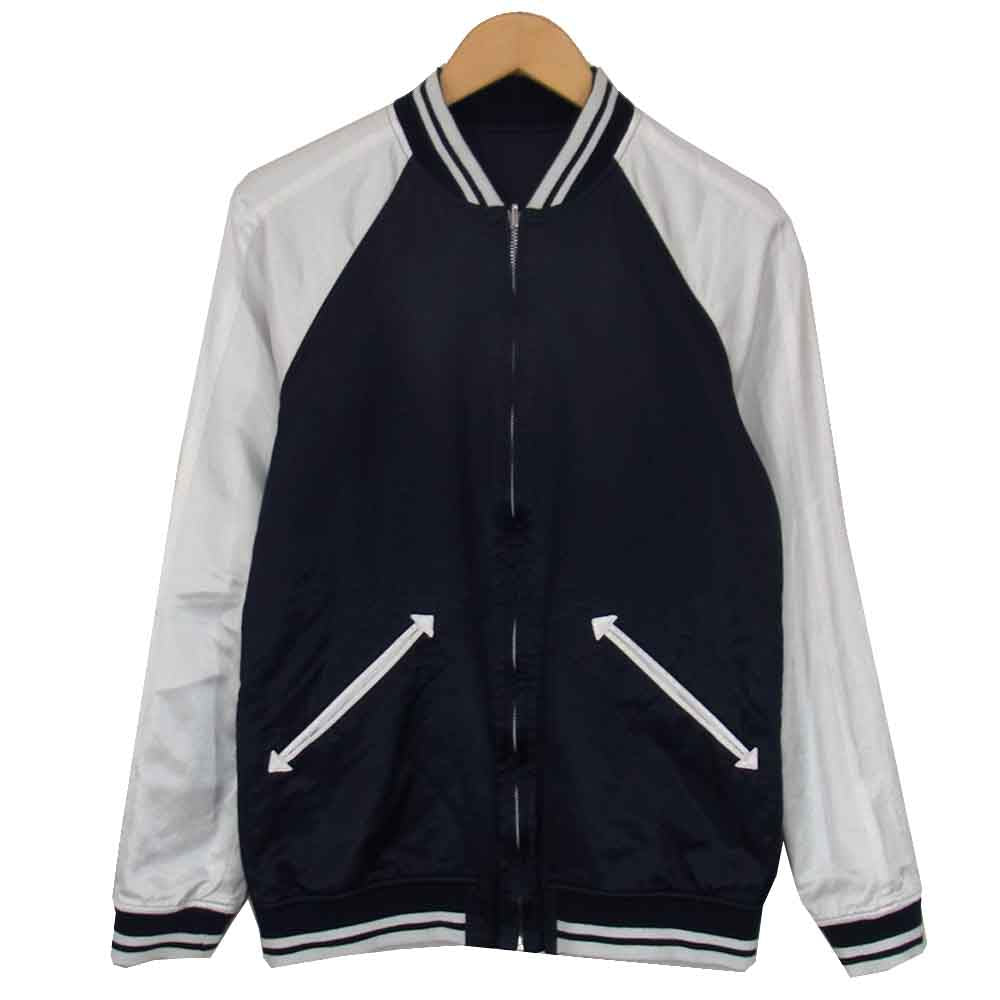 Ron Herman ロンハーマン 612040172-1071 リバーシブル 切り替え スーベニア ジャケット ブルゾン ネイビー系 S【中古】