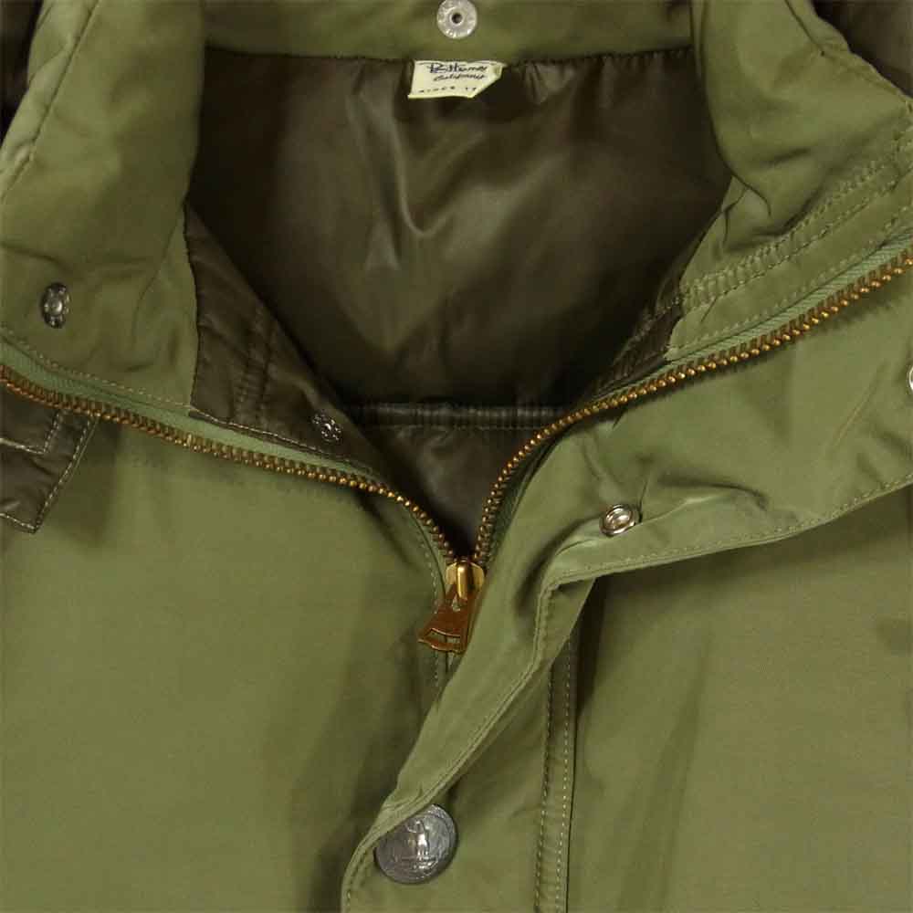 Ron Herman ロンハーマン 022040123 袖レザー コンチョ ダウン ジャケット ブラウン系 グレイッシュグリーン系 S【中古】