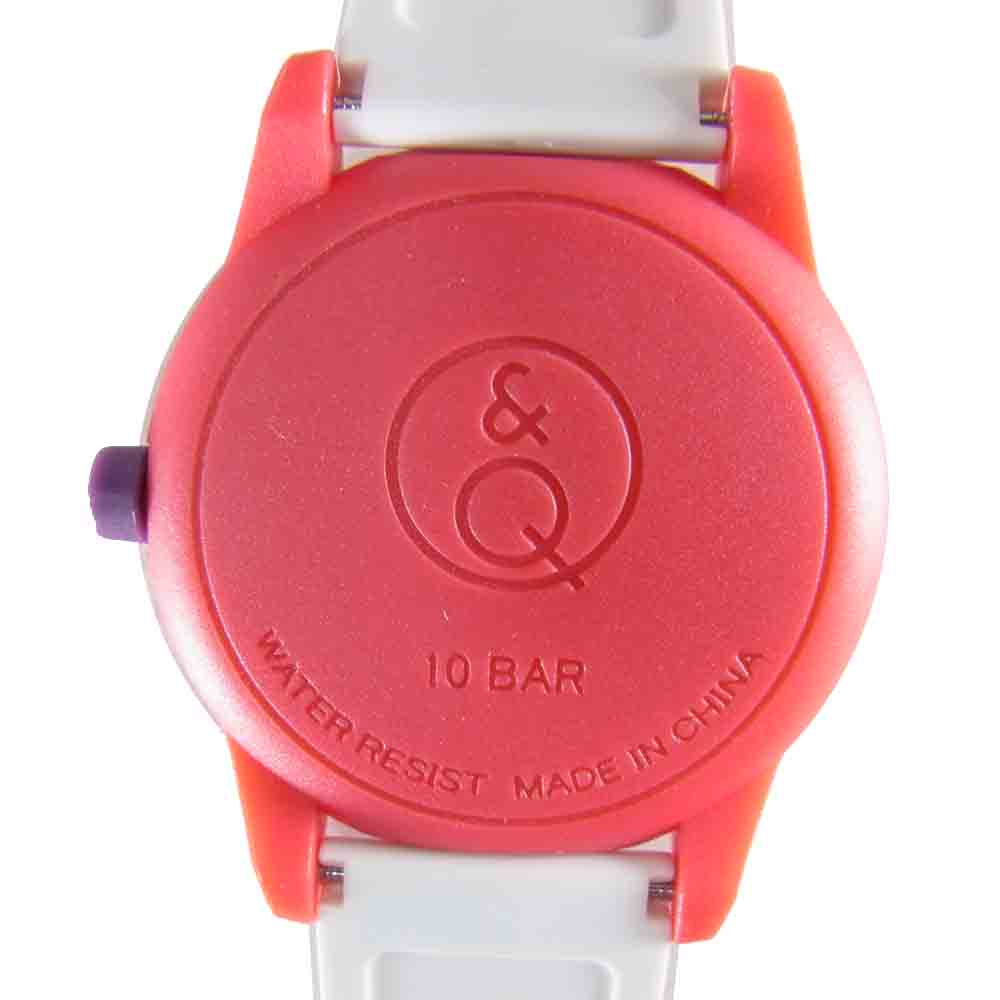HYSTERIC GLAMOUR ヒステリックグラマー Q&Q×HYSTERIC SOLAR ラバーバンド ウォッチ 腕時計 レッド系【極上美品】【中古】