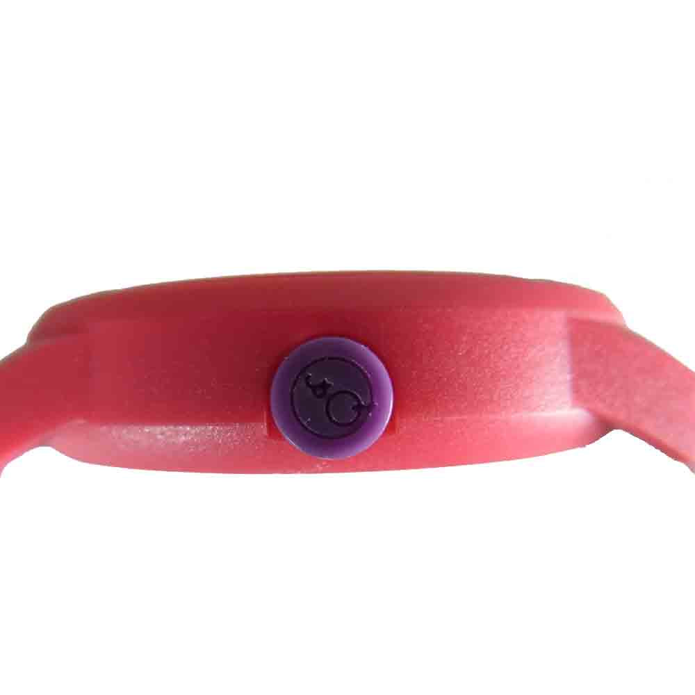 HYSTERIC GLAMOUR ヒステリックグラマー Q&Q×HYSTERIC SOLAR ラバーバンド ウォッチ 腕時計 レッド系【極上美品】【中古】