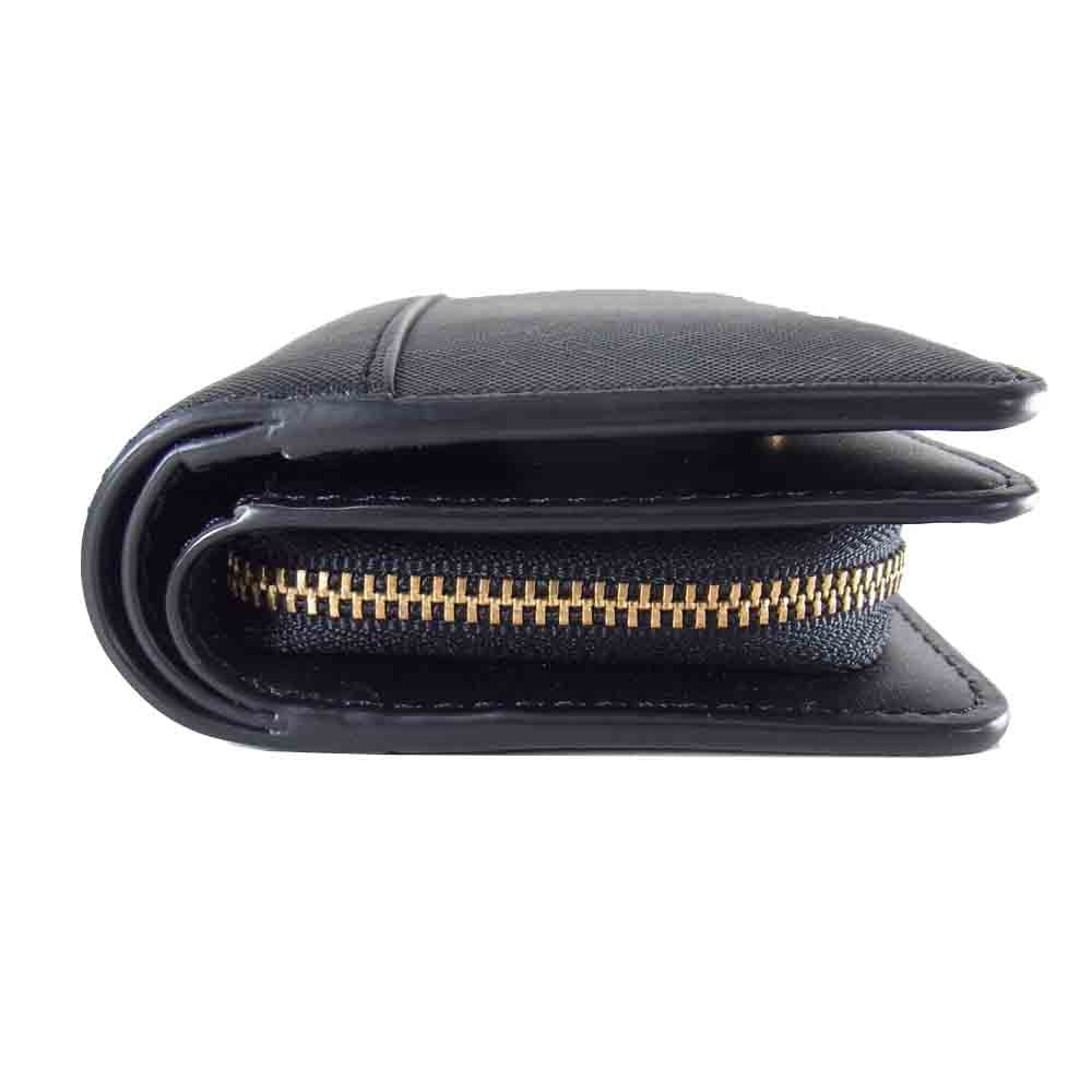 MARC JACOBS マークジェイコブス M0015161 コンパクト ウォレット ジップ 財布 ブラック系【新古品】【未使用】【中古】