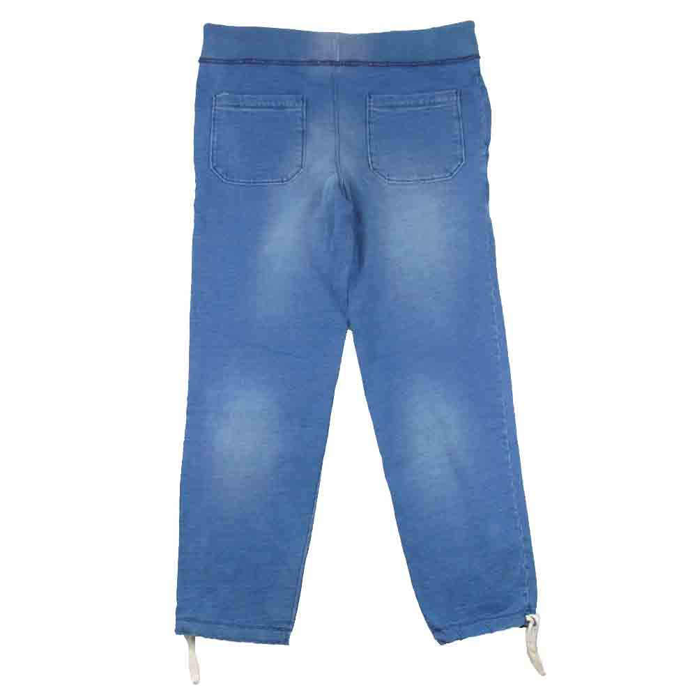 POLO RALPH LAUREN ポロ・ラルフローレン インディゴ ダメージ加工 コットン スウェット パンツ ブルー系 S【中古】