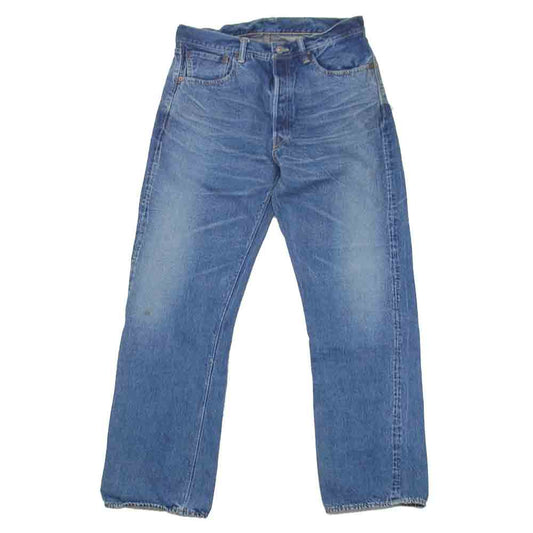 WAREHOUSE ウエアハウス 革パッチ 黄耳 デニム パンツ インディゴブルー系 34【中古】