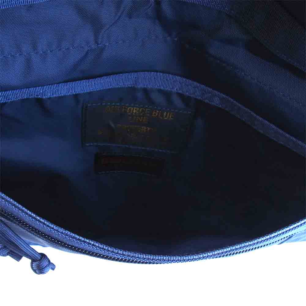 BRIEFING ブリーフィング ビームスプラス BAEMS PLUS AIR FORCE BLUE LINE USA製 ナイロン メッセンジャーバッグ ネイビー系【美品】【中古】