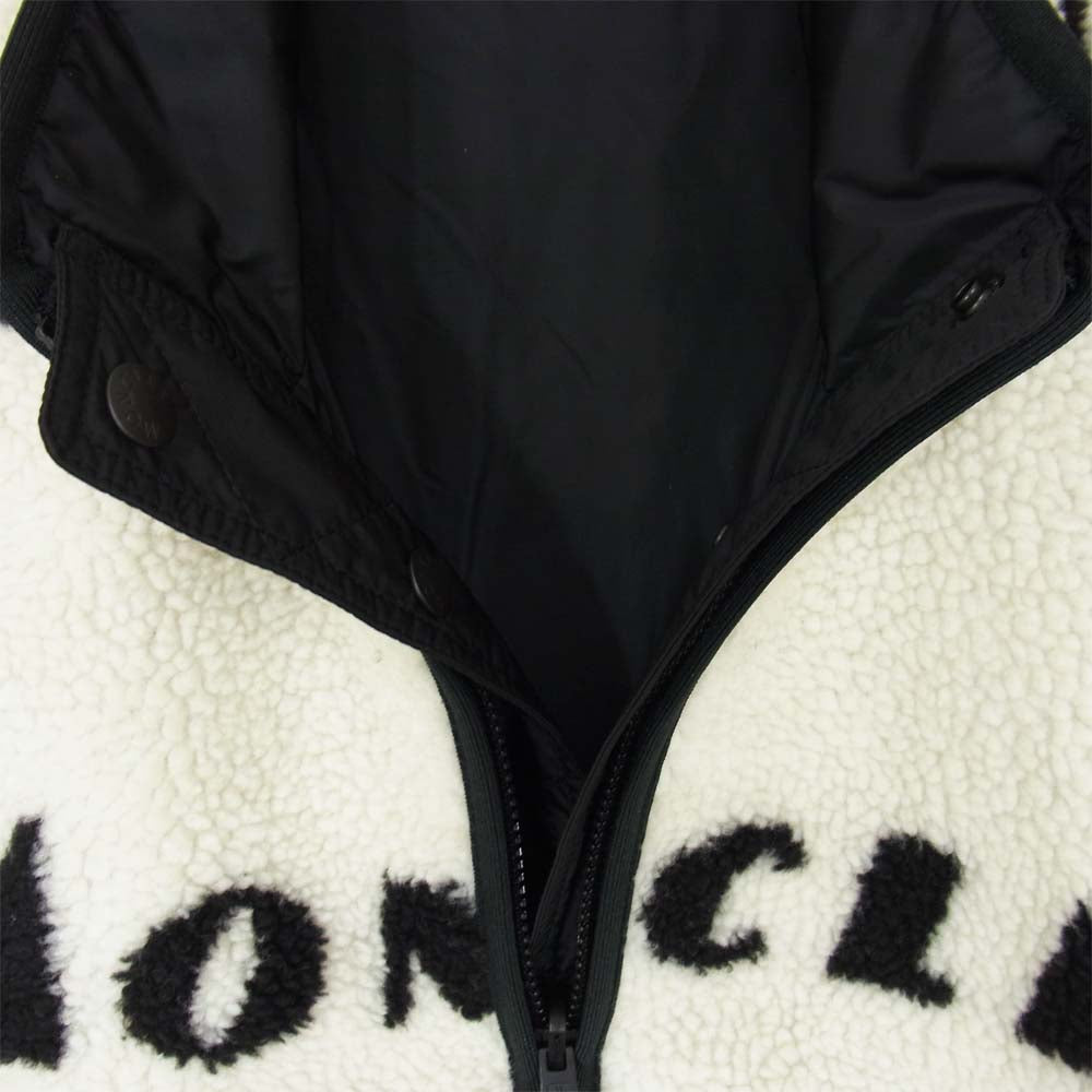 MONCLER モンクレール 20AW F20918G77000 899AJ MAGLIA CARDIGAN リバーシブル ボア フリース ジャケット ナイロンジャケット オフホワイト系 M【新古品】【未使用】【中古】