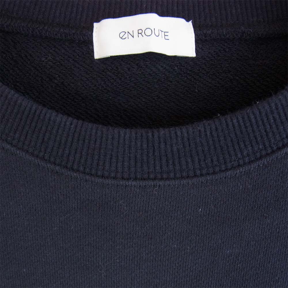アンルート 20aw スウェット ナイロン切替 プルオーバー  ネイビー系 2【中古】