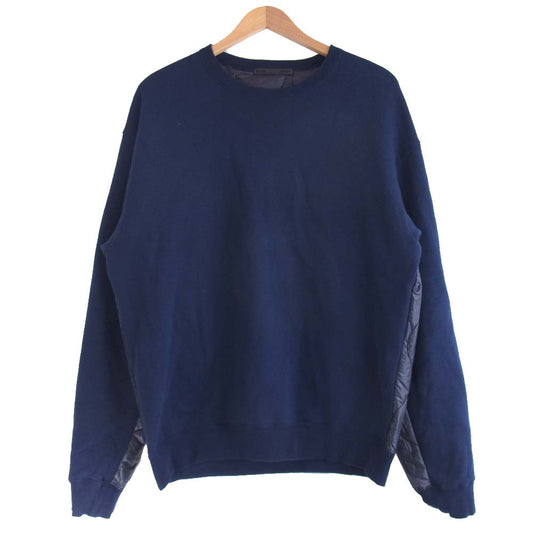 SOPHNET. ソフネット 20aw フロント 裏起毛 スウェット  ネイビー系 L【中古】