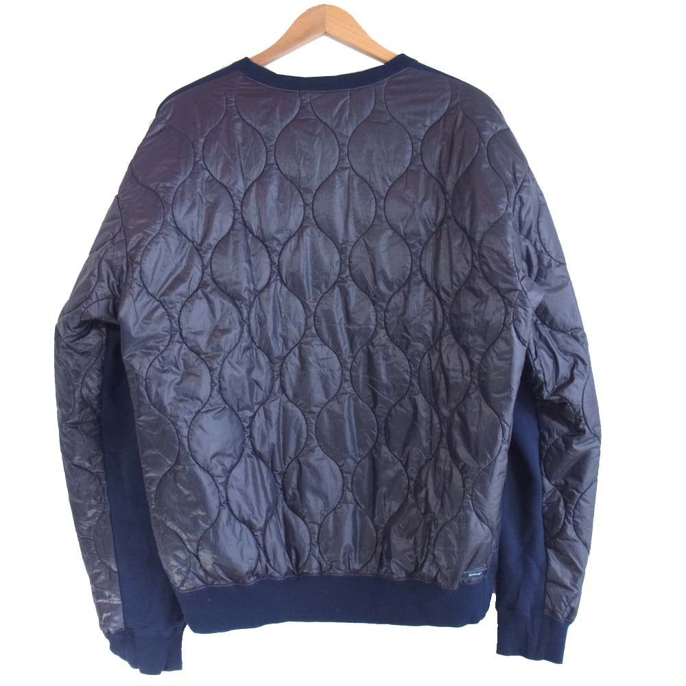 SOPHNET. ソフネット 20aw フロント 裏起毛 スウェット  ネイビー系 L【中古】