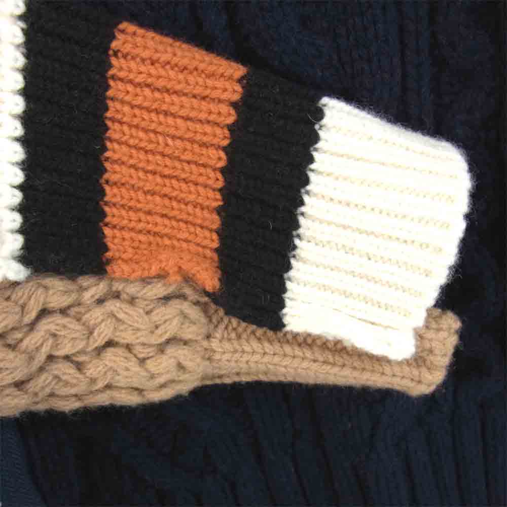 Sacai サカイ 18aw アシンメトリー ニット ライダース マルチカラー系 2【中古】