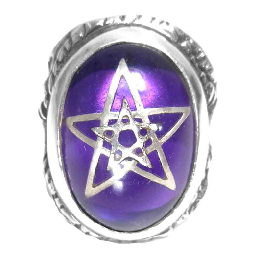 ALEX STREETER アレックスストリーター  SP ダブルスター エンジェル ハート リング シルバー系 15号程度【中古】