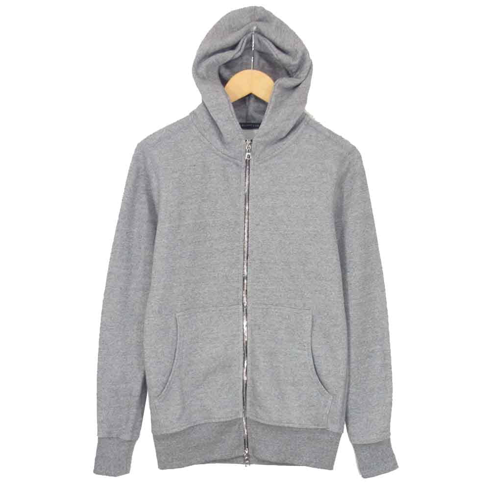 ジョンエリオット コットン フルジップ パーカー グレー系 1【美品】【中古】
