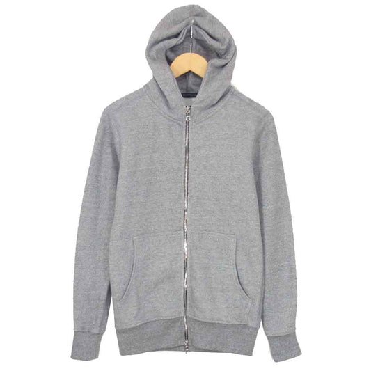 ジョンエリオット コットン フルジップ パーカー グレー系 1【美品】【中古】