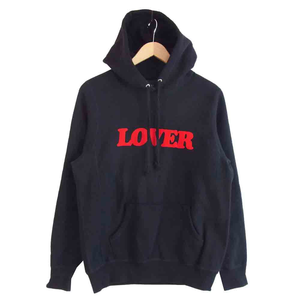 ビアンカシャンドン LOVER ワッペン プルオーバー パーカー ブラック系 S【中古】