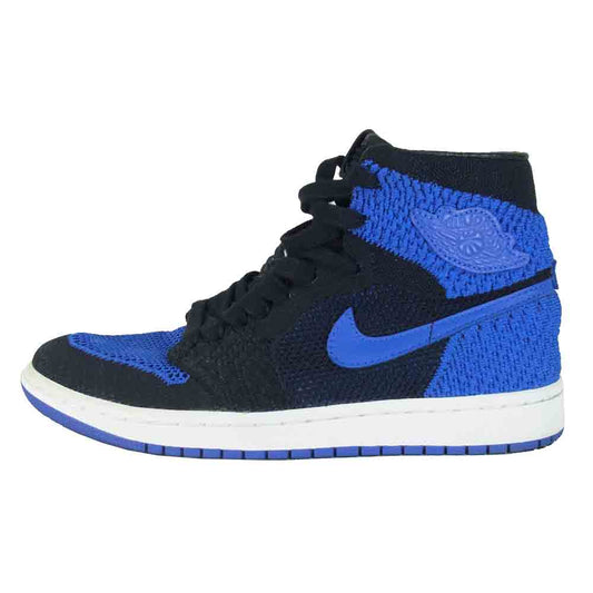 NIKE ナイキ 919704－006 AIR JORDAN 1 RETRO HI FLYKNIT エア ジョーダン 1 フライニット ブルー×ブラック系 US7【中古】