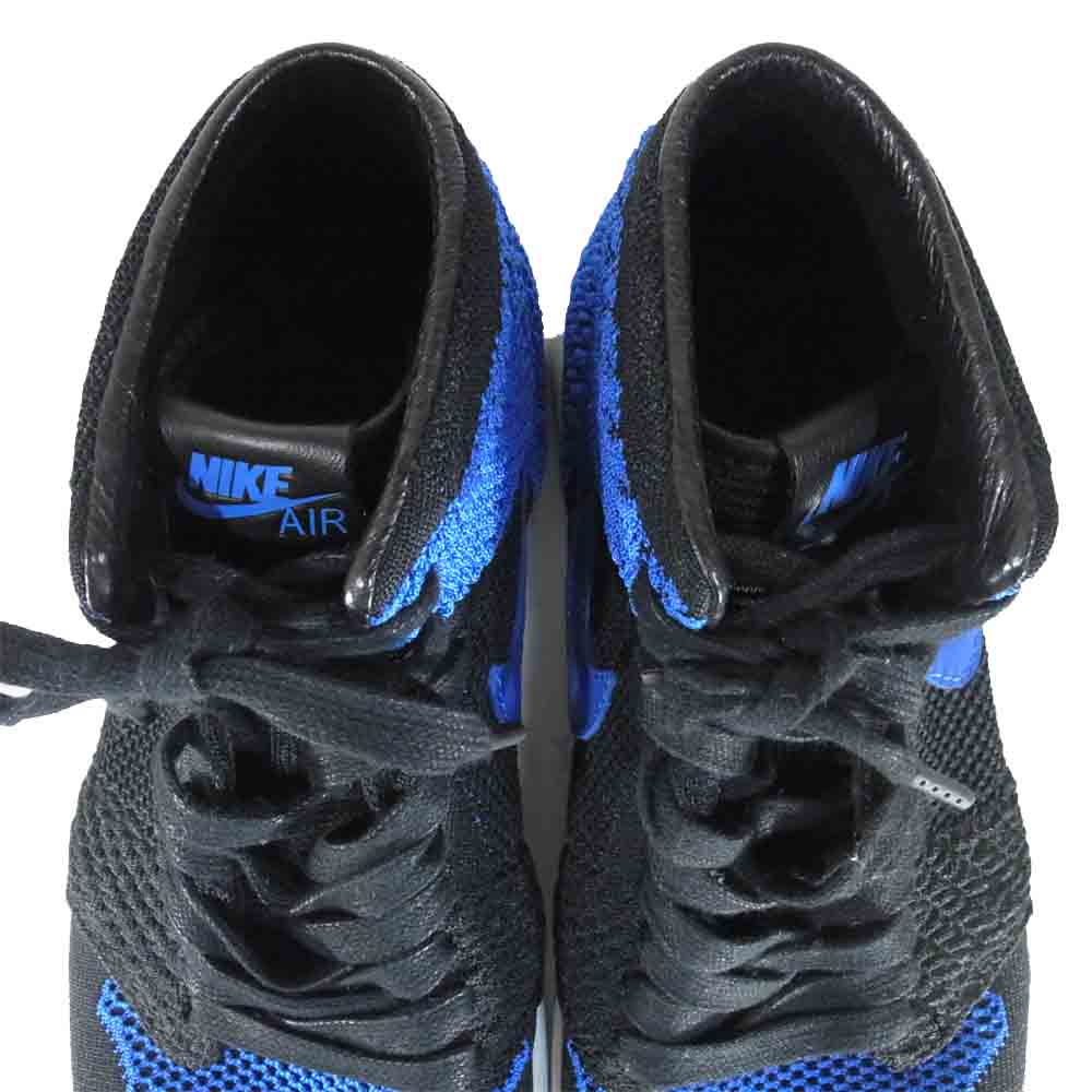 NIKE ナイキ 919704－006 AIR JORDAN 1 RETRO HI FLYKNIT エア ジョーダン 1 フライニット ブルー×ブラック系 US7【中古】