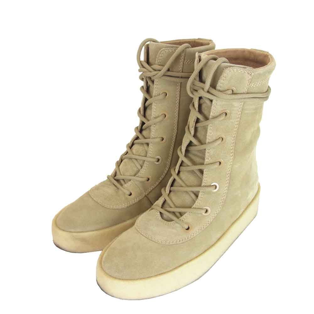 イージー KW3601 Season 4 Taupe Thick Suede Crepe Boots スエード クレープ ブーツ ベージュ系 40【中古】