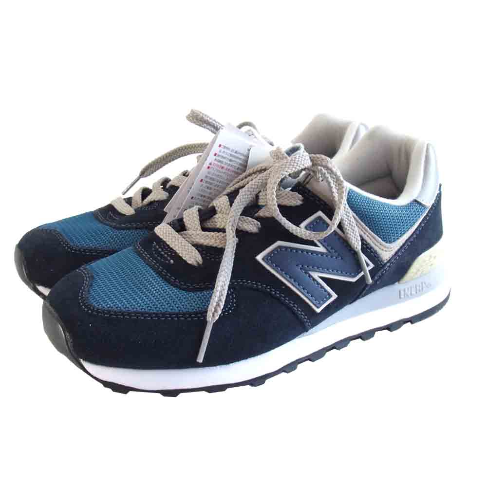 NEW BALANCE ニューバランス ML574ESS ローカット スニーカー ネイビー系 25.5㎝【新古品】【未使用】【中古】
