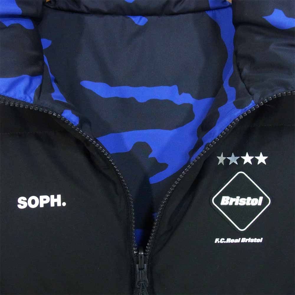 F.C.R.B. エフシーアールビー FCRB-189047 REVERSIBLE DOWN VEST リバーシブル ダウンベスト ブラック系 S【中古】