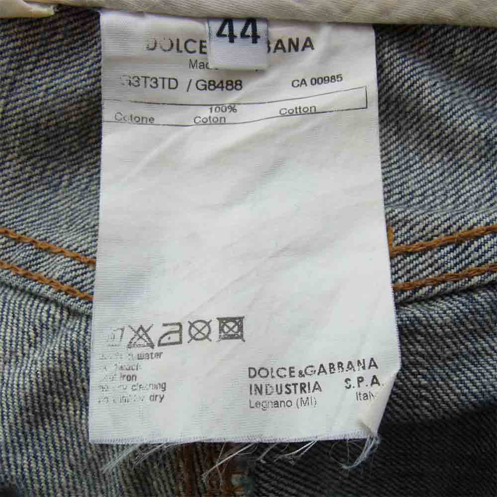 DOLCE&GABBANA ドルチェアンドガッバーナ 伊製 デニムパンツ インディゴブルー系 44【中古】