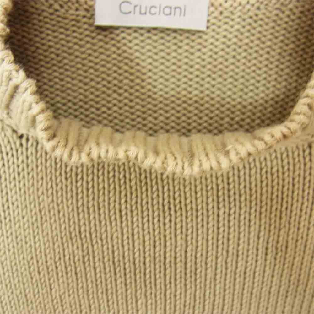 CRUCIANI クルチアーニ 伊製 コットン ニット カーキ系 44【中古】