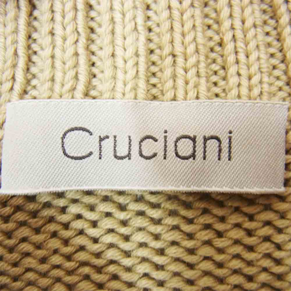 CRUCIANI クルチアーニ 伊製 コットン ニット カーキ系 44【中古】