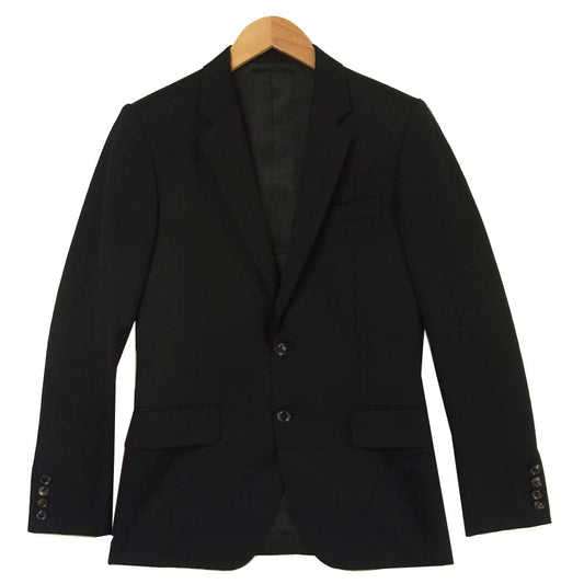JOHN LAWRENCE SULLIVAN ジョンローレンスサリバン JLS-01-01 JLS-01-02 ウール ジャケット パンツ セットアップ スーツ ブラック系 34【中古】