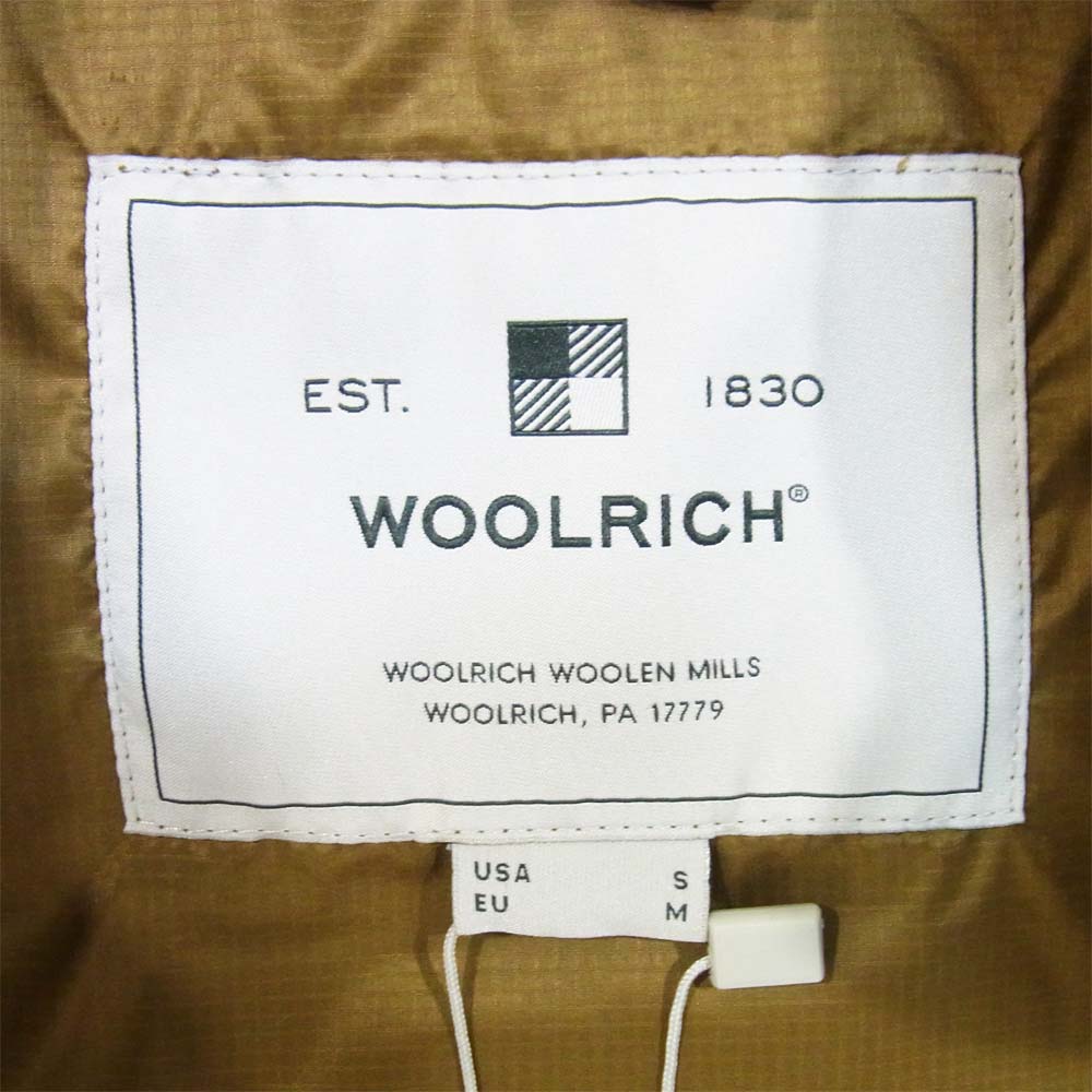 WOOLRICH ウールリッチ WOOU0334 ECO BERING JACKET エコ ベアリング ダウン ジャケット KANGAROO BROWN S【新古品】【未使用】【中古】