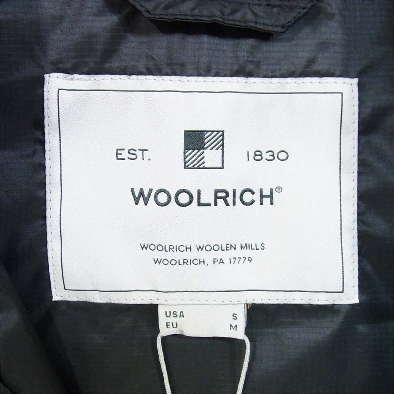 WOOLRICH ウールリッチ WOOU0334 ECO BERING JACKET エコ ベアリング ダウン ジャケット BLACK S【新古品】【未使用】【中古】