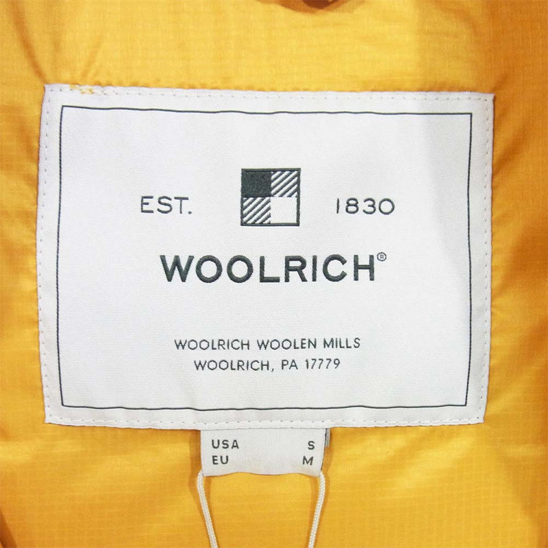 WOOLRICH ウールリッチ WOOU0334 ECO BERING JACKET エコ ベアリング ダウン ジャケット DARK YELLOW S【新古品】【未使用】【中古】