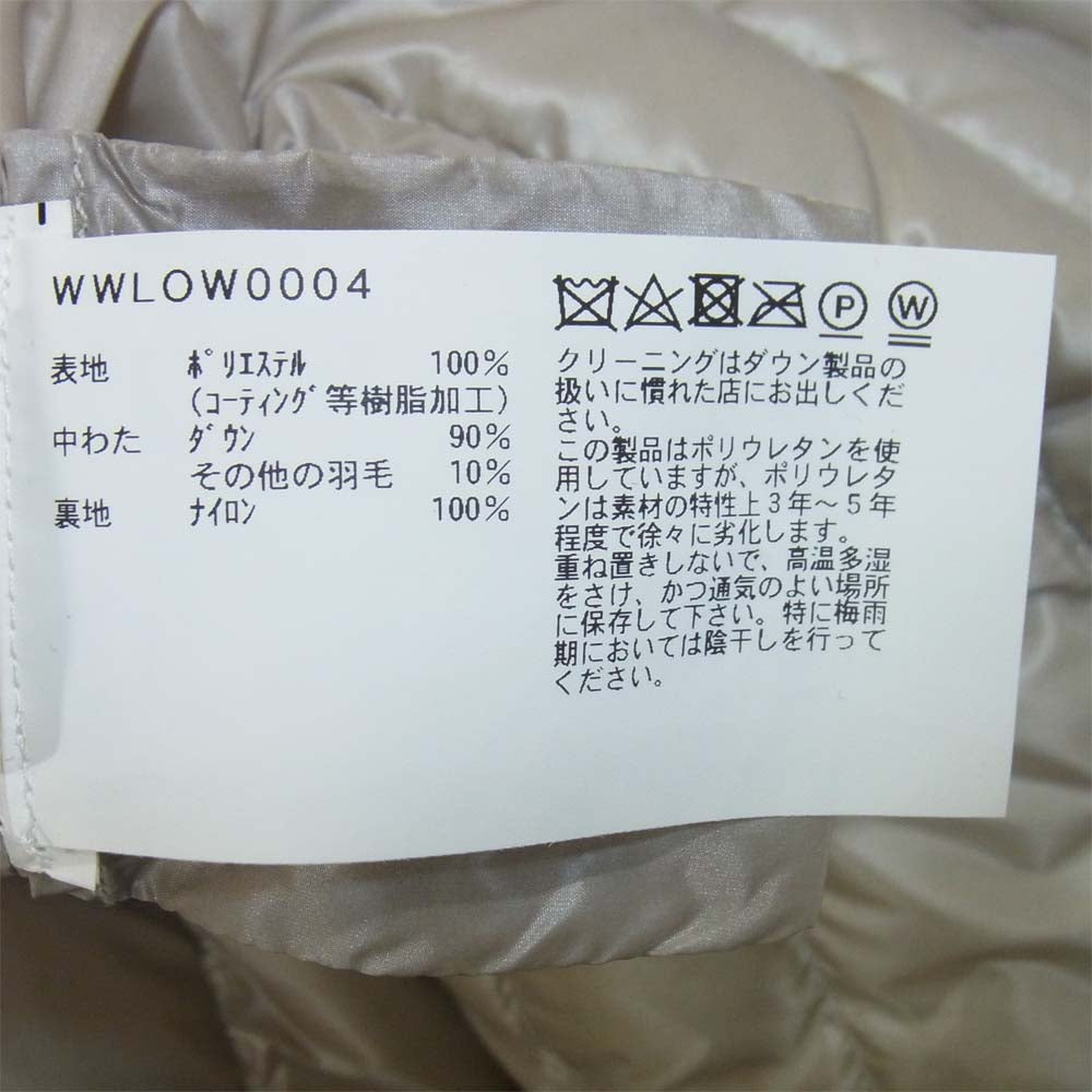 WOOLRICH ウールリッチ WWLOW0004 PAGE PARKA ページ パーカー ダウン ジャケット グレーベージュ系 M【新古品】【未使用】【中古】