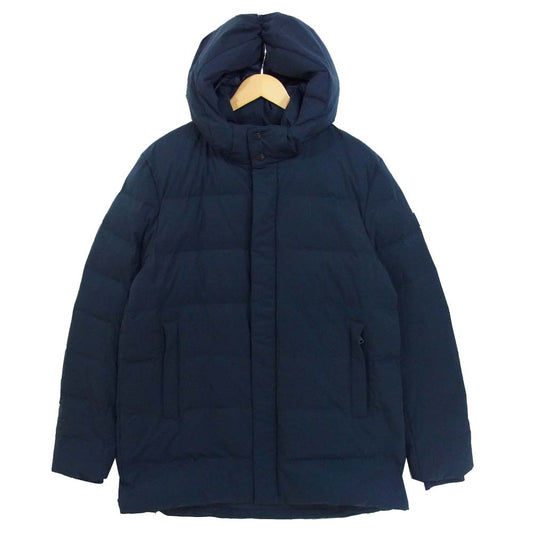 WOOLRICH ウールリッチ WOOU0257 SIERRA LONG JACKET DETACHABLE HOOD シエラ ロング ダウン ジャケット ネイビー系 L【新古品】【未使用】【中古】