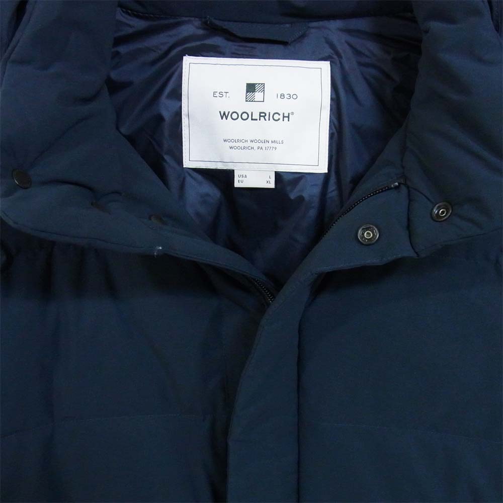 WOOLRICH ウールリッチ WOOU0257 SIERRA LONG JACKET DETACHABLE HOOD シエラ ロング ダウン ジャケット ネイビー系 L【新古品】【未使用】【中古】