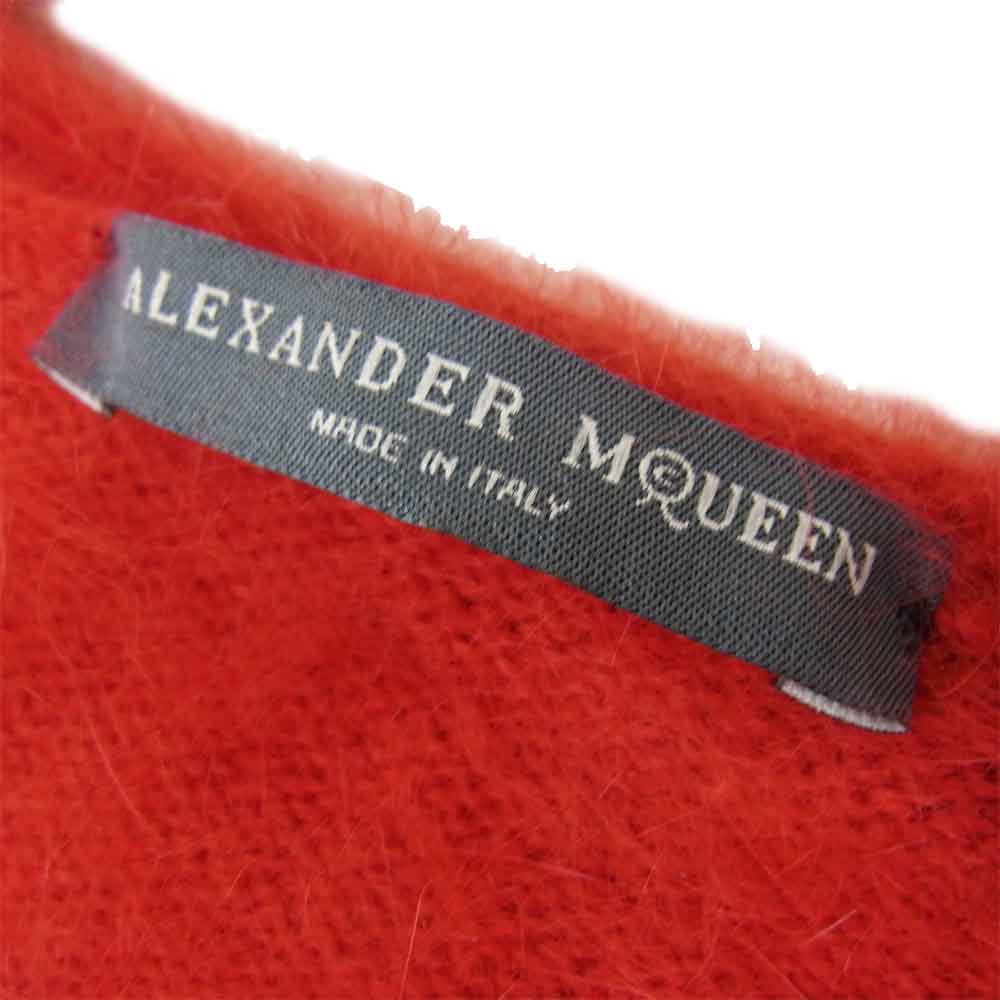 Alexander McQueen アレキサンダーマックイーン モヘア カーディガン レッド系 XS【中古】