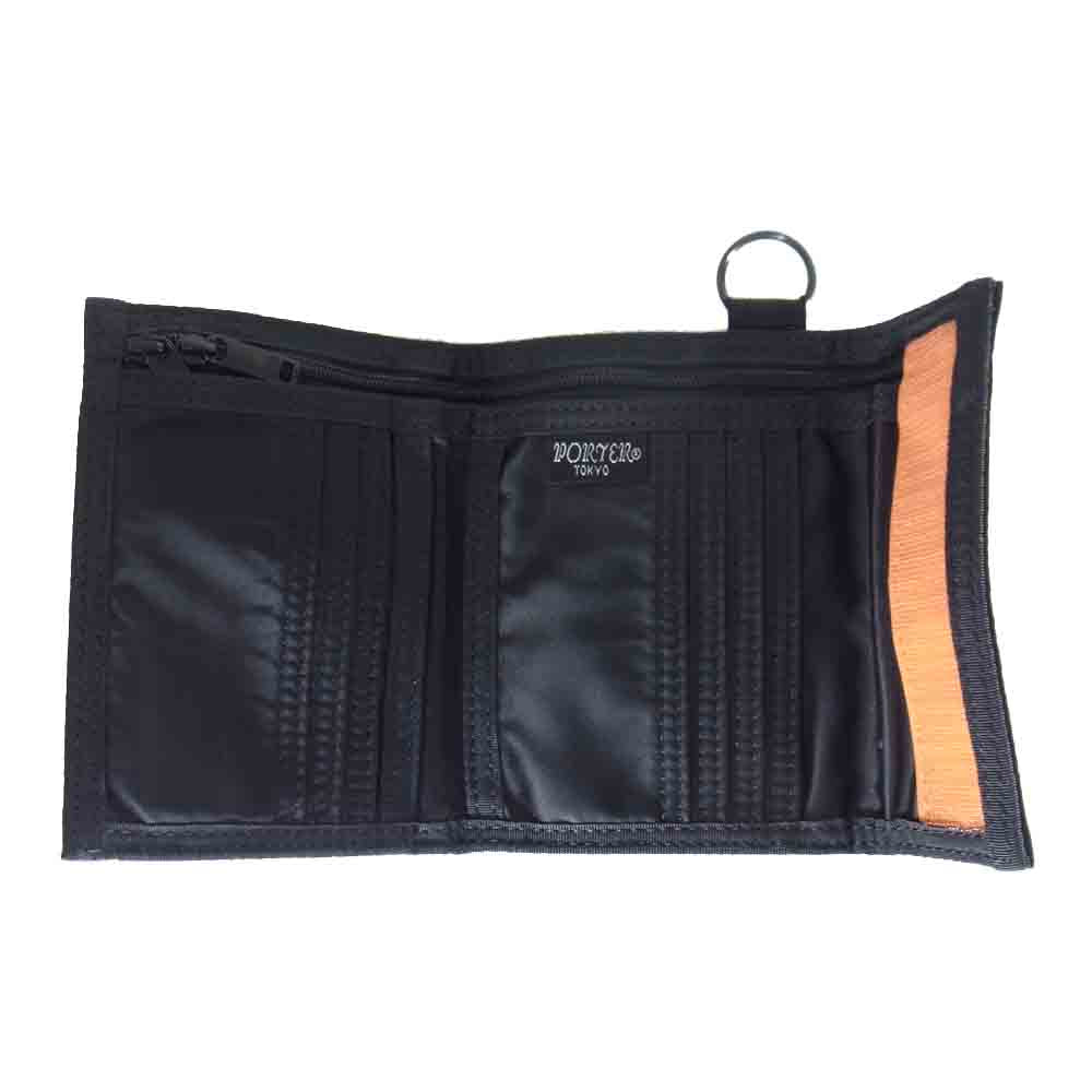 PORTER ポーター 622-68167 未使用品 TANKER WALLET タンカー 二つ折り ナイロン ウォレット ブラック系【極上美品】【中古】