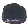 DESCENDANT ディセンダント ロゴ刺繍 ナイロン フラットキャップ ブラック系【中古】
