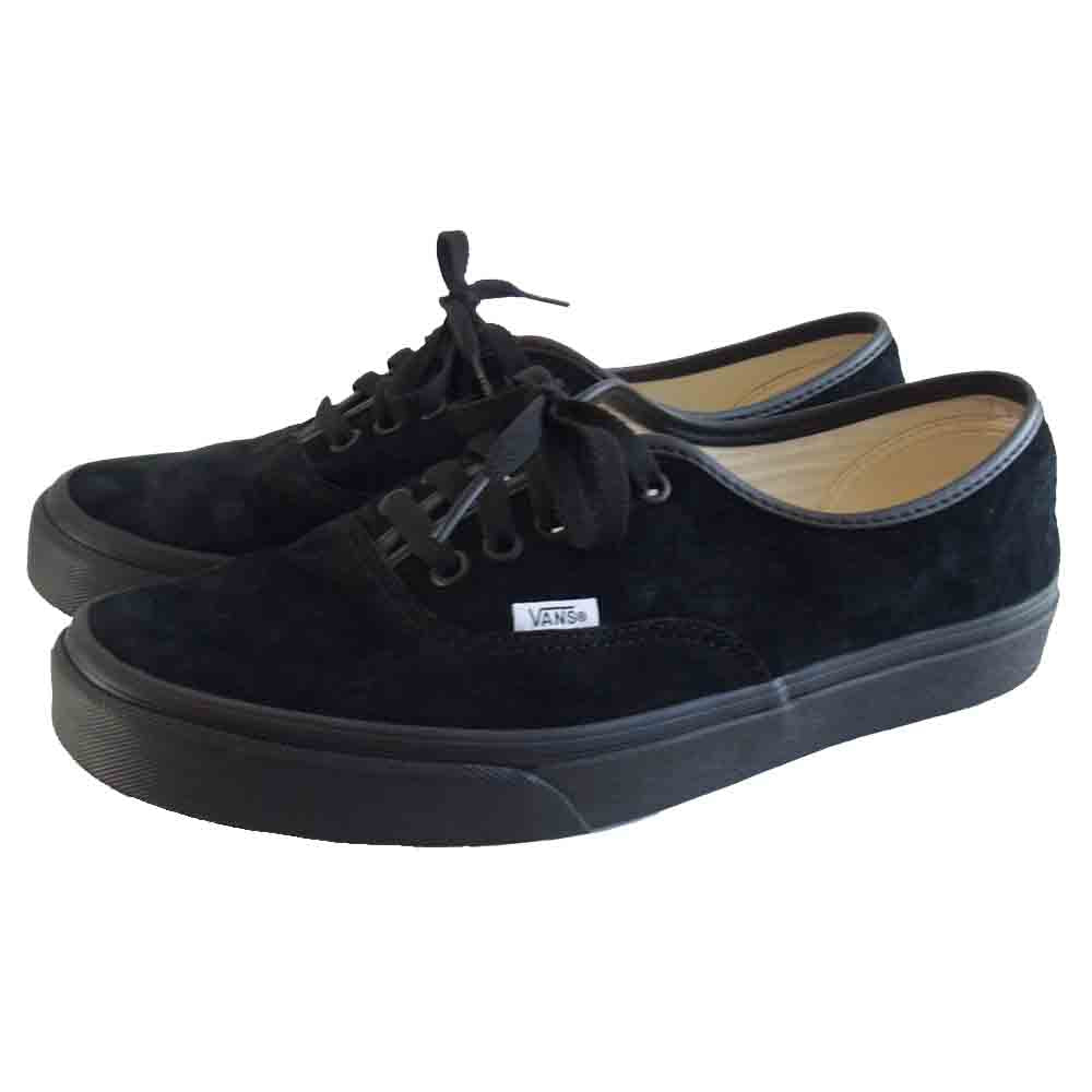 VANS バンズ VN0A2Z5I18L 未使用品 Authentic Pig Suede オーセンティック スエード ローカット スニーカー ブラック系 27.5㎝【新古品】【未使用】【中古】